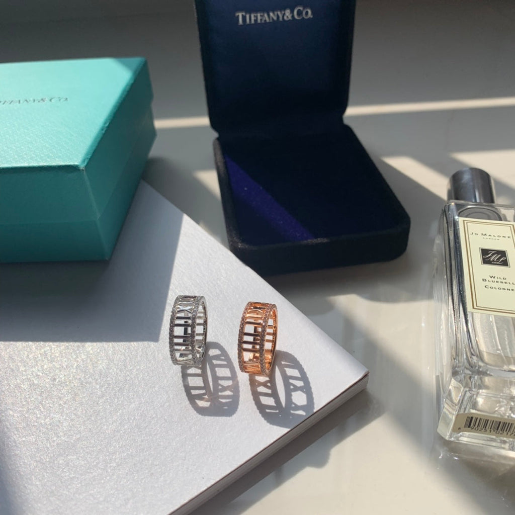 18K Tiffany Atlas Open Diamond Ring