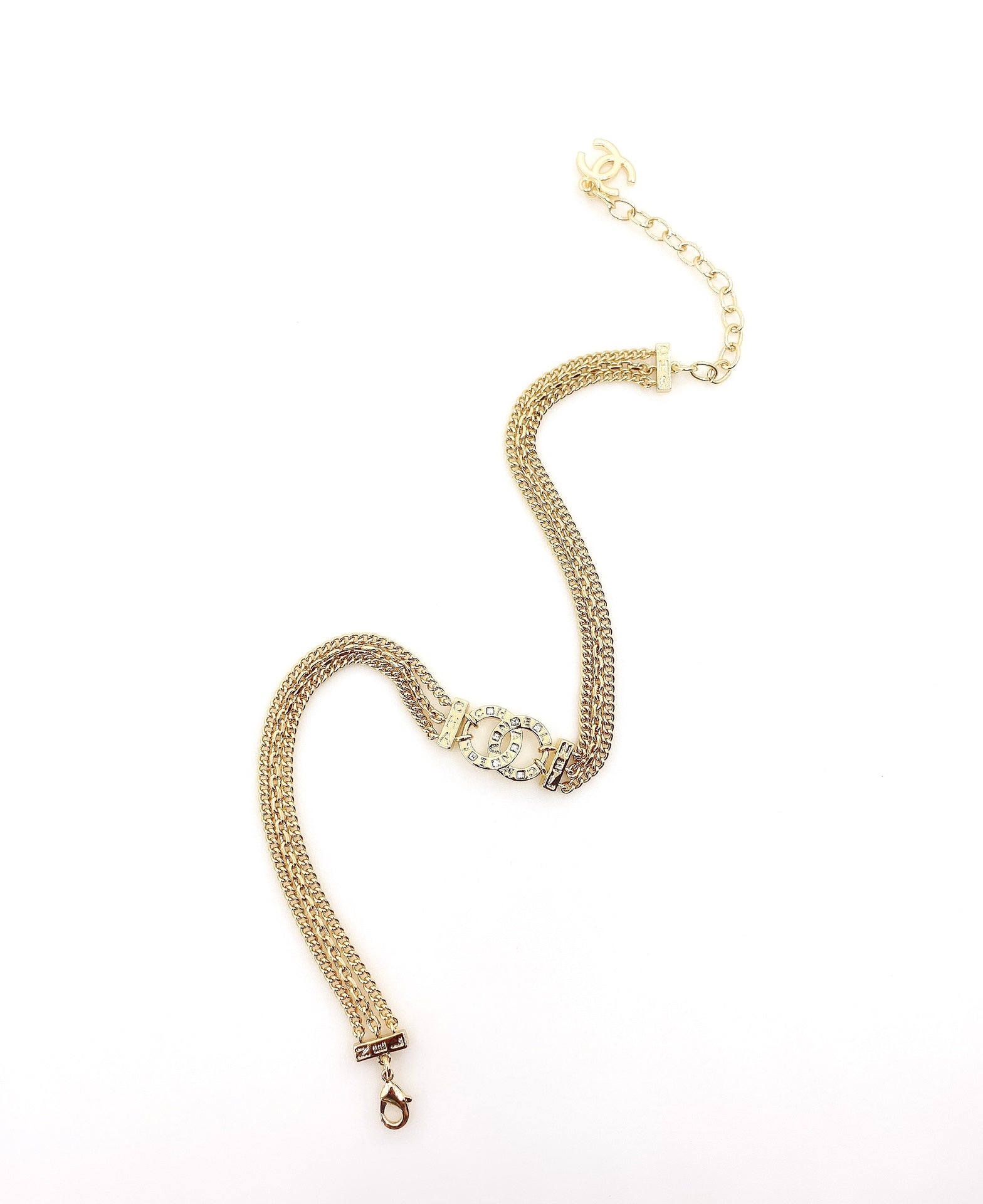 18K  Chanel Chain Choker Necklace