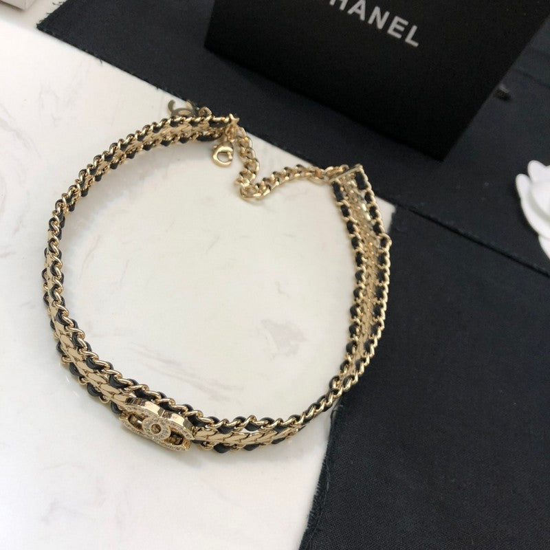 18K  Chanel Strass Necklace