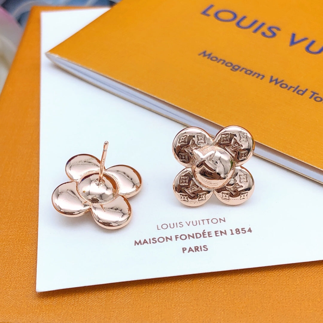 18K Louis Vuitton Vivienne Earrings