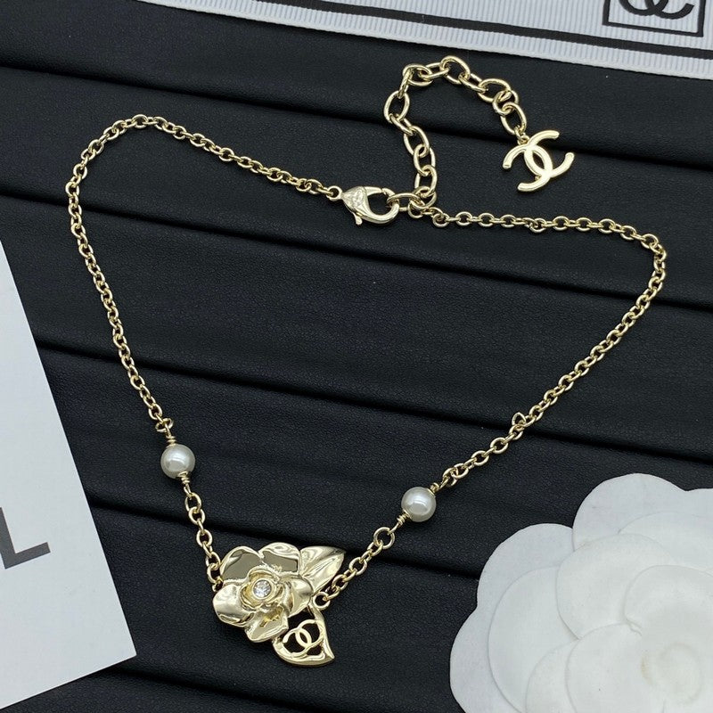 18K  Chanel Camellia Necklace