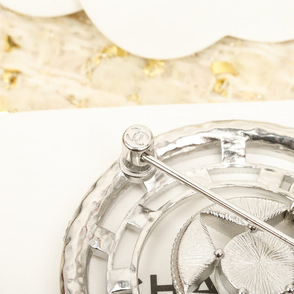 18K  Chanel Black Diamonds Brooch