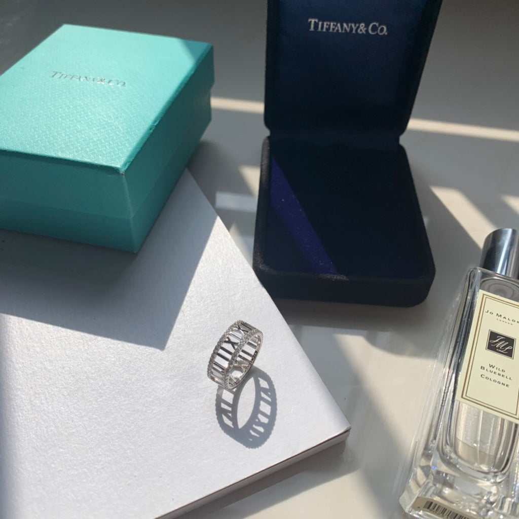 18K Tiffany Atlas Open Diamond Ring