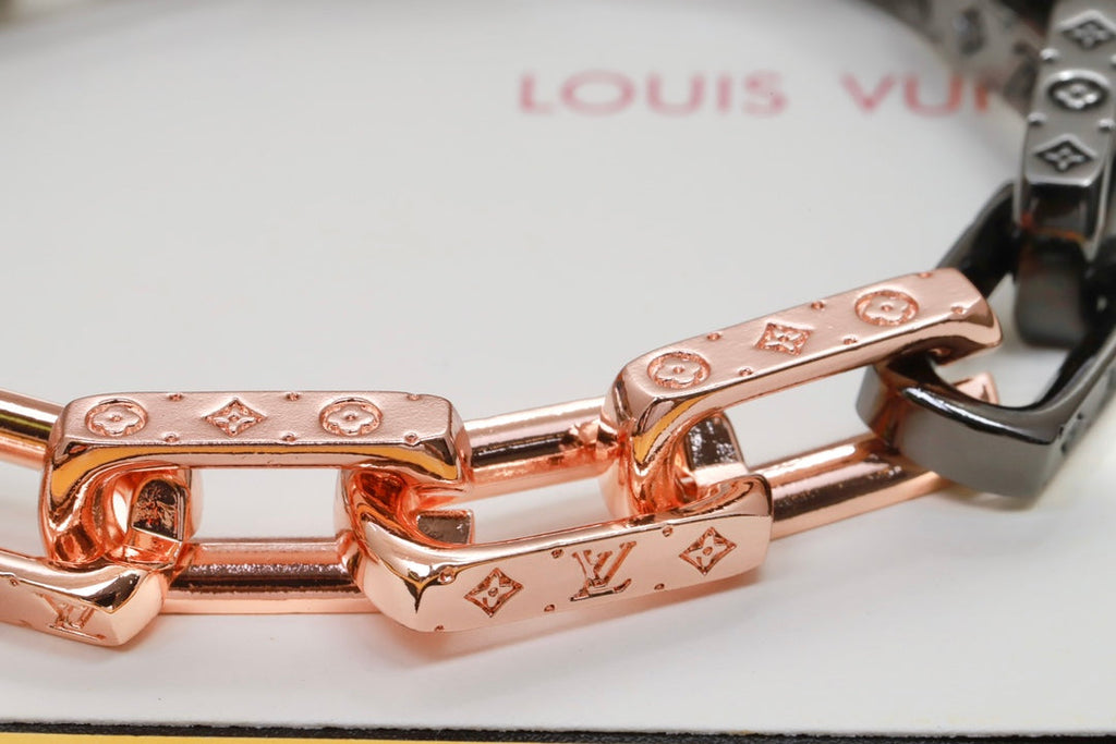 18K Louis Vuitton Monogram Chain Bracelet