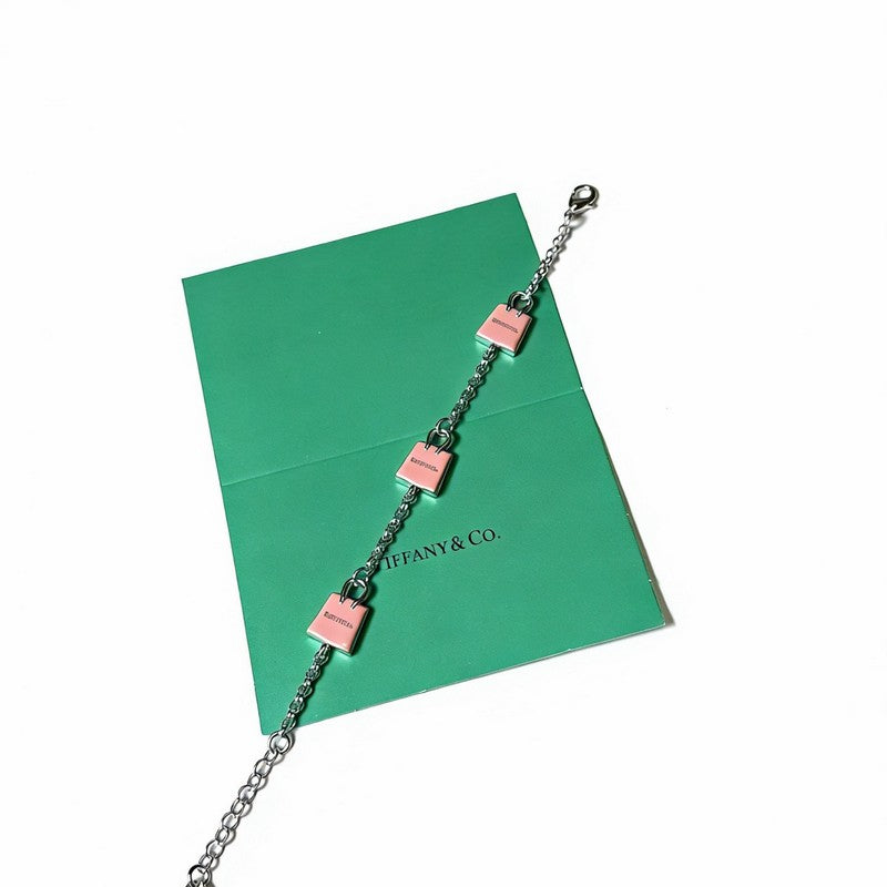 18K Return to Tiffany Pink Bag Bracelet