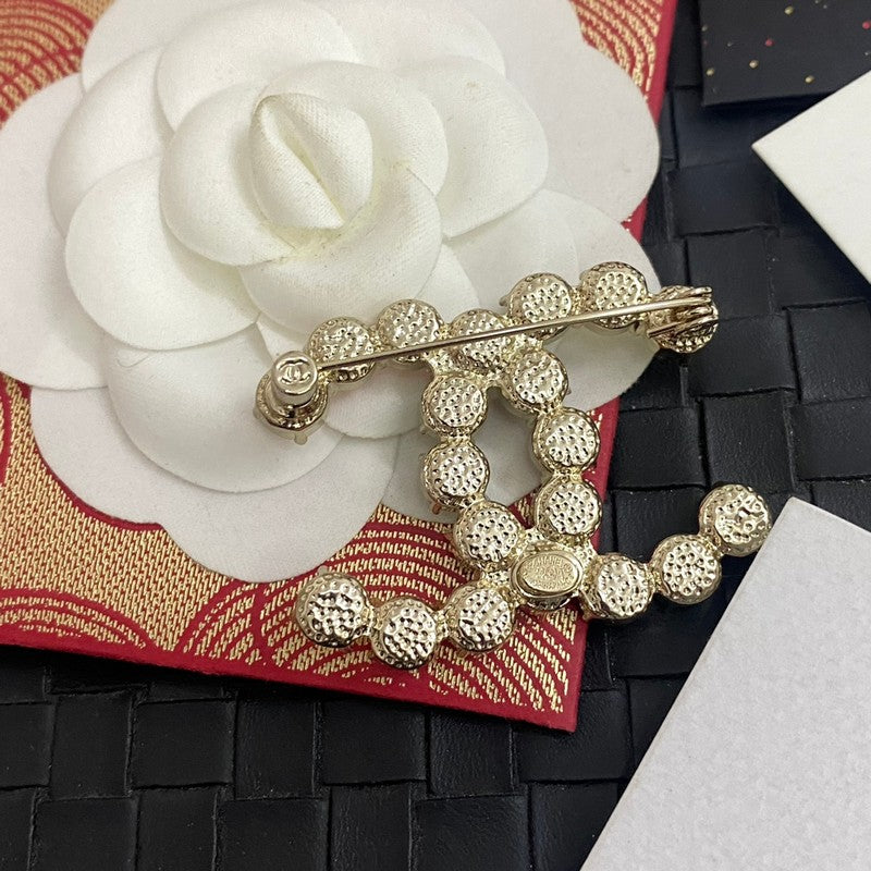 18K  Chanel Color Crystal Brooch