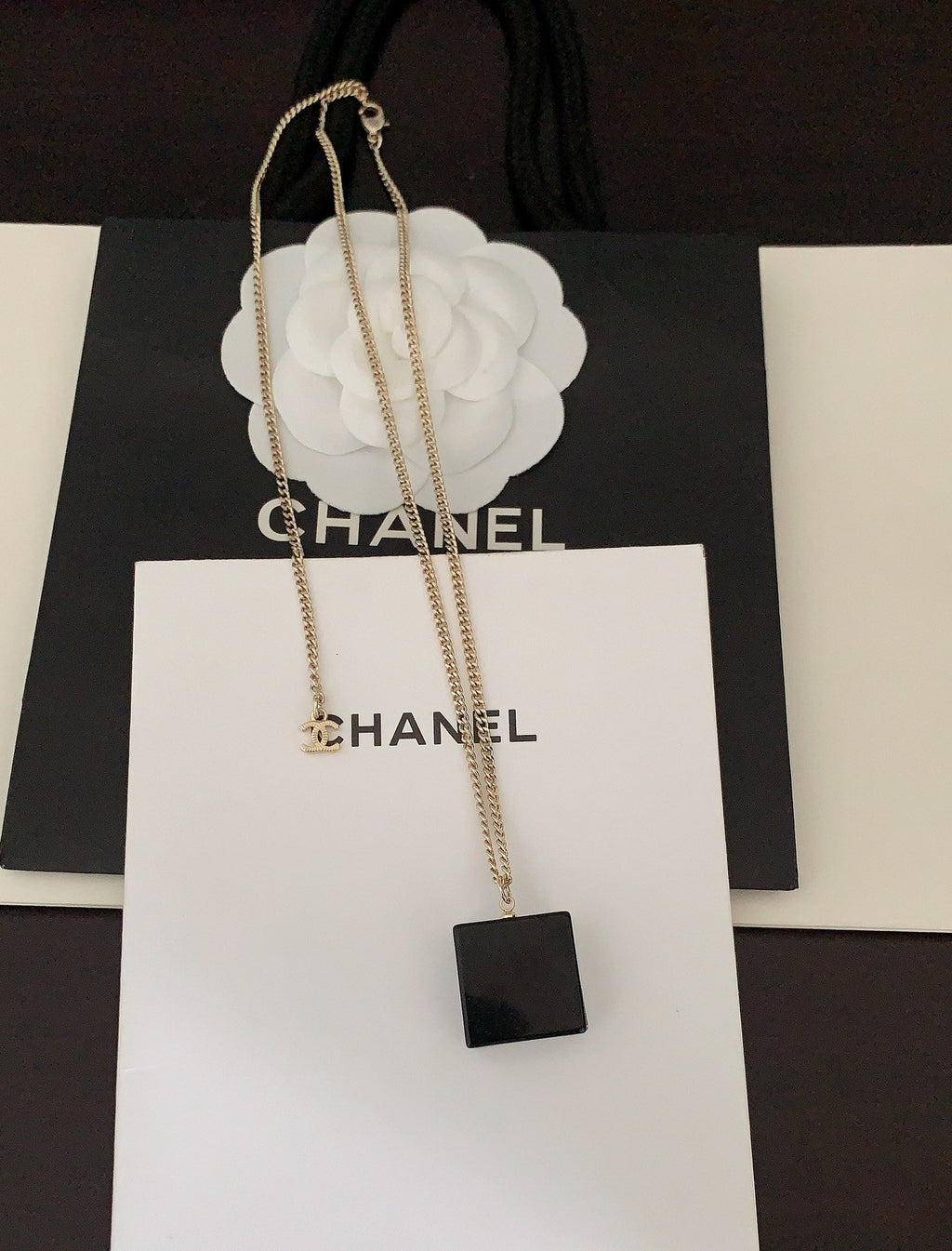 18K  Chanel Crystals Necklace