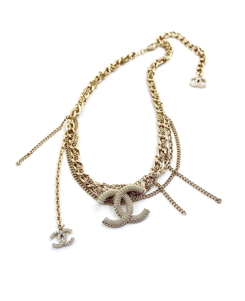 18K  Chanel Crystals Choker Necklace