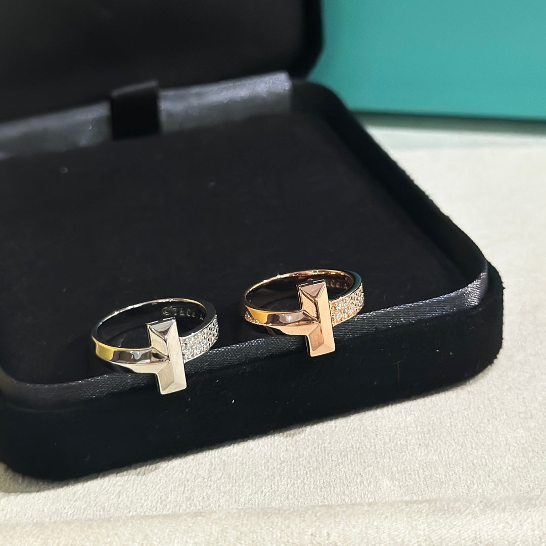 18K Tiffany T1 Diamonds Ring