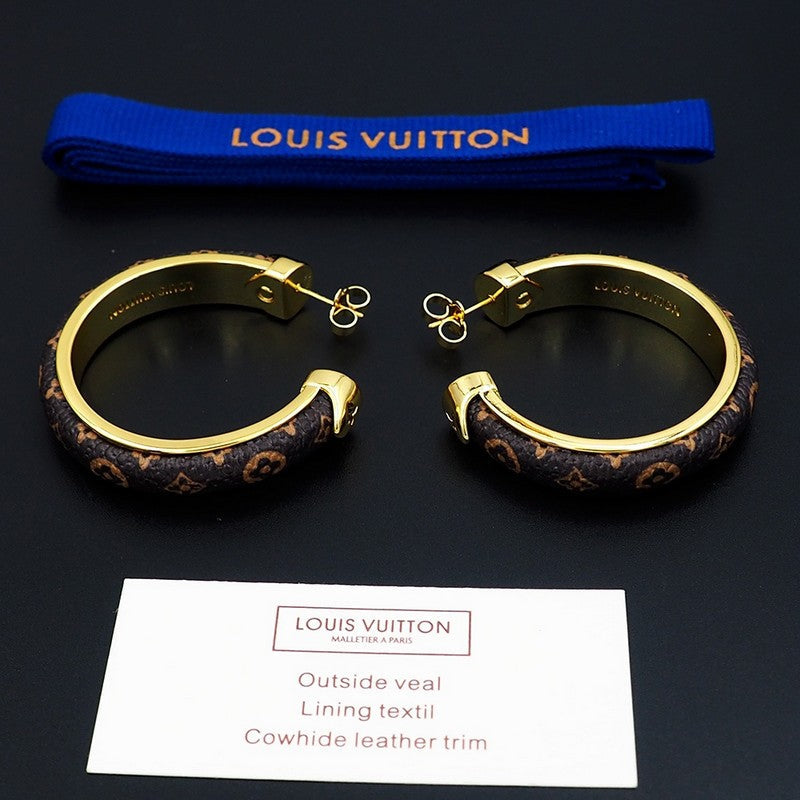 18K Louis Vuitton Signature Earrings