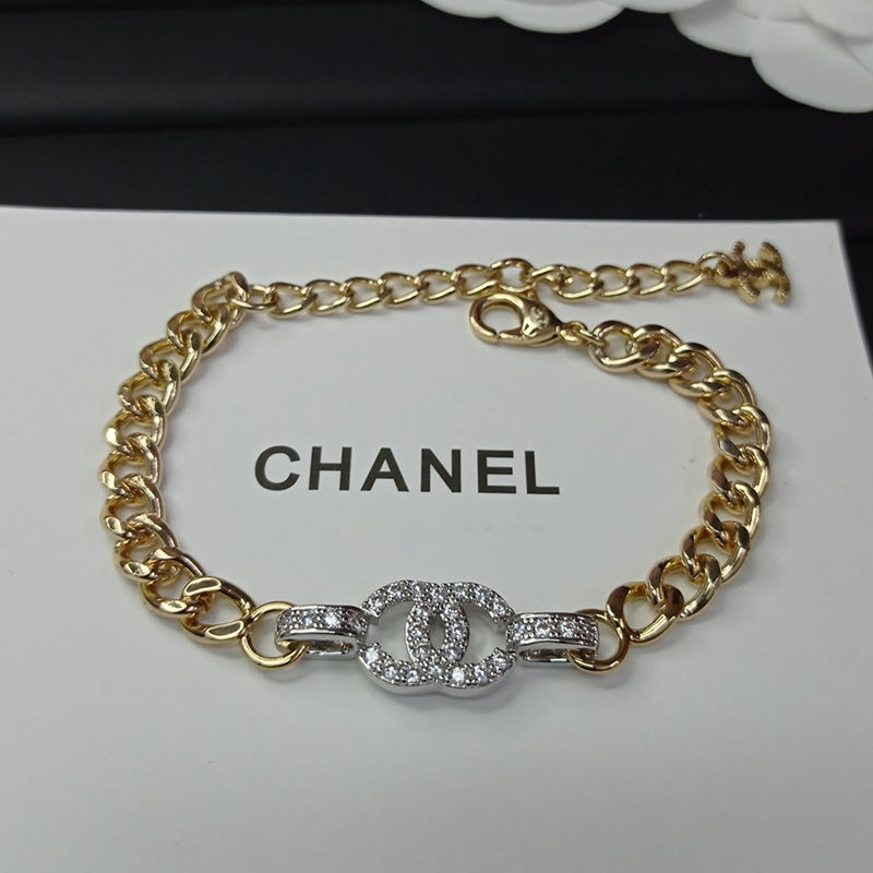 18K  Chanel Diamond Chain Bracelet
