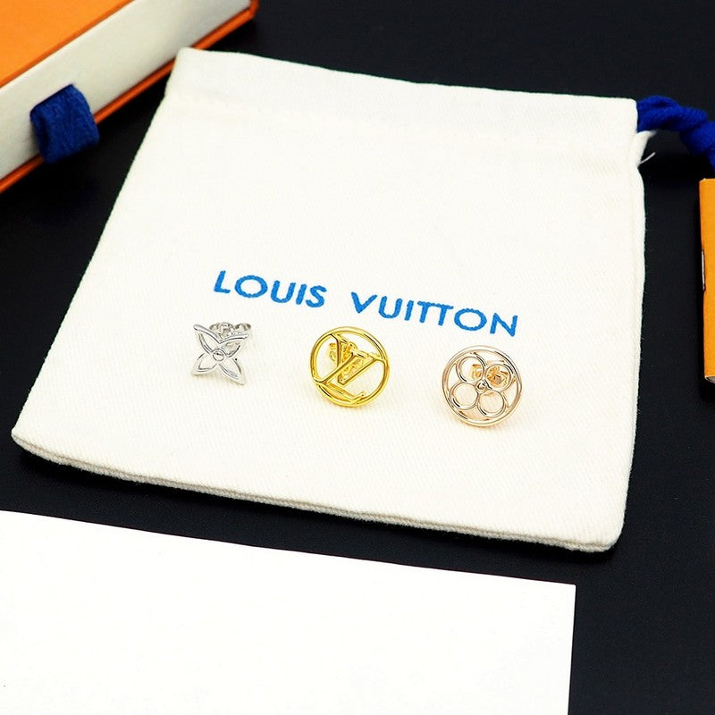 18K Louis Vuitton Lace Earrings