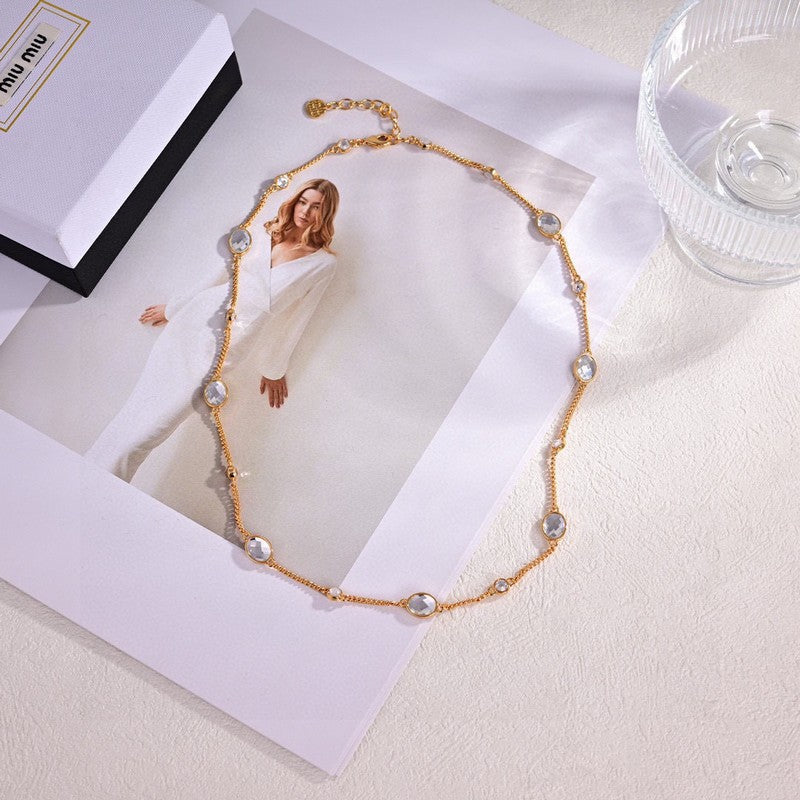 18K Miu Metal Crystals Bracelet