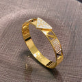 18K Prada Triangle Diamond Bracelet