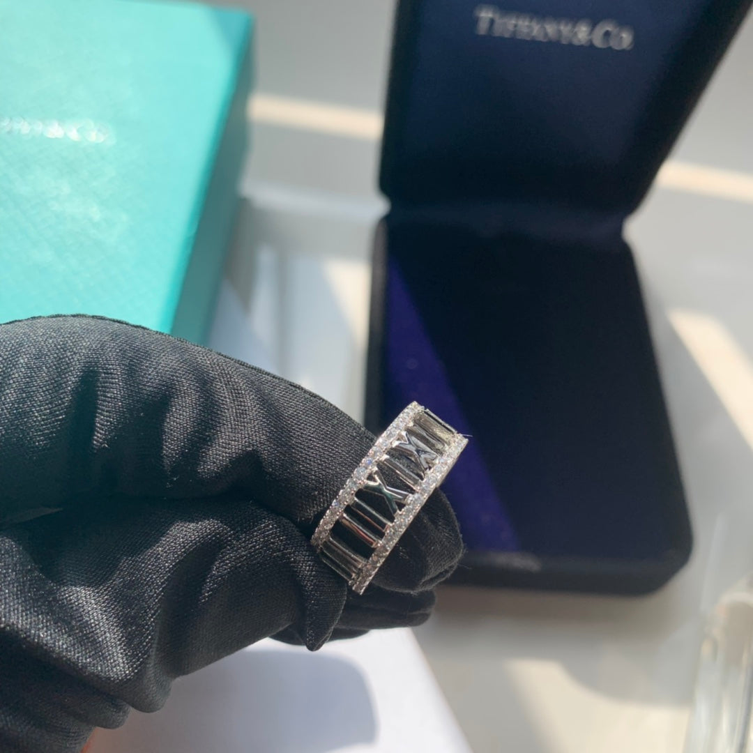 18K Tiffany Atlas Open Diamond Ring