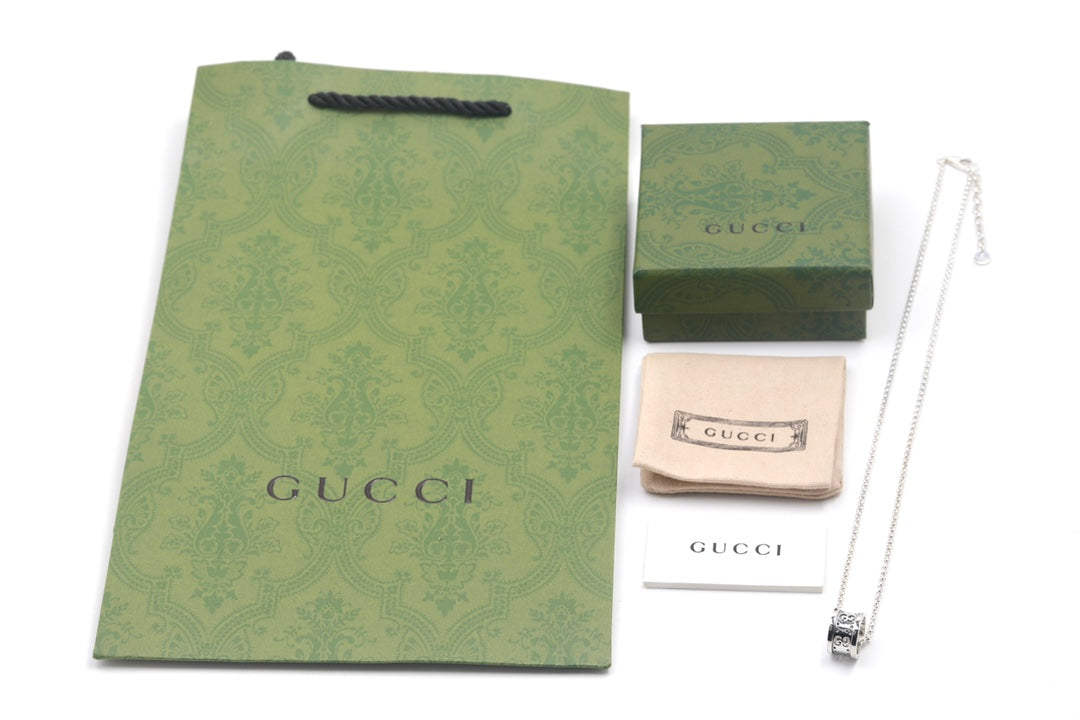 18K Double Gucci Icon Twirl Necklace