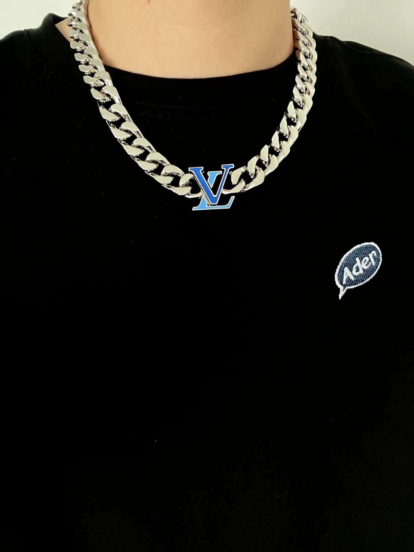 18K Louis Vuitton Blue Chain Necklace