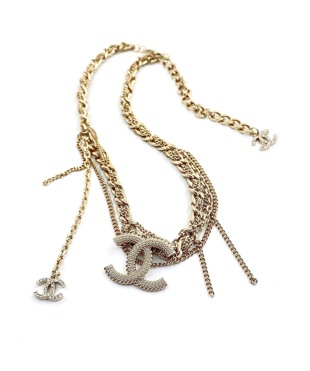 18K  Chanel Crystals Choker Necklace