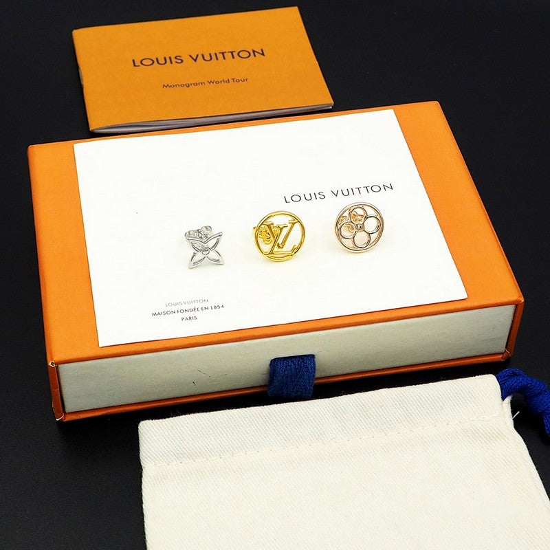 18K Louis Vuitton Lace Earrings