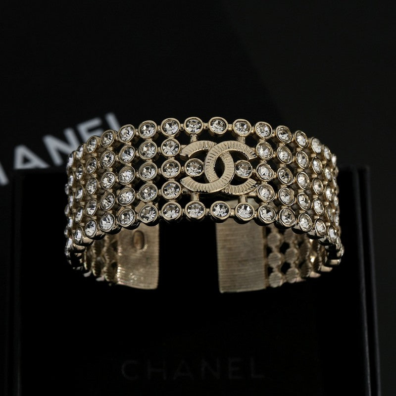 18K  Chanel Diamond Cuff Bracelet