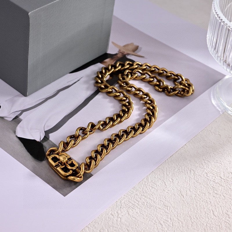 18K Balenciaga Monaco Chain Necklace