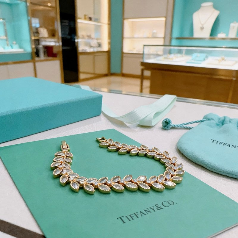 18K Return to Tiffany Crystal Rose Gold Bracelet